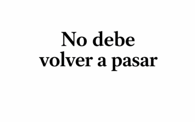 No debe volver a pasar